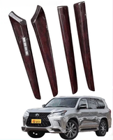 Ensemble de 8 pièces, panneau en bois de pêche démonté d'origine pour Lexus LX570 2008 2009 2010 2011 2012 2013 2014 2015