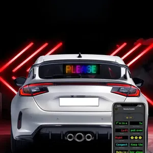 New App-controlled Custom Text Usb Led Flexible Display Screen Remote Control Custom Window Sticker For Cars