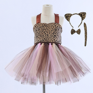Lindo Vestido de Jirafa para Niña Pequeña, <span class=keywords><strong>Disfraz</strong></span> de Animal de Dibujos Animados para Niños, Disfraces de Halloween para Niñas, Vestidos de Tutú de Navidad - Product Image 3