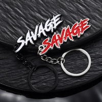 Porte-clés personnalisé avec logo du fabricant, en alliage de zinc émaillé, lettres gravées, pour streetwear, hip-hop, sacs, clés, cadeau