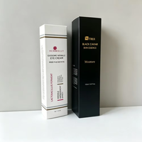 Boîte de luxe à rabat avec pelliculage mat pour produits de soin, emballage personnalisé avec logo pour crème solaire, sérum et nettoyant visage