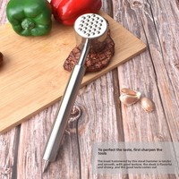 Outil durable de marteau d'attendrisseur de viande de maillet de viande d'acier inoxydable pour