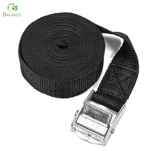 Wholesale Custom Adjustable Webbing Secure Cargo Straps Extra Strong Lashing Straps with Heavy Duty Black Cam Buckle