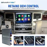 Module d'interface vidéo Android CarPlay 8+128G pour mise à niveau de l'écran OEM, boîtier multimédia pour Lexus LX570 2013-2015, Netflix, YouTube, GPS