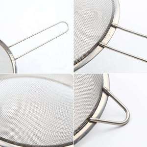 Ustensiles de cuisine 8CM 10CM 304 acier inoxydable maille passoire cuisine farine filtre métal passoire ensemble - Product Image 4