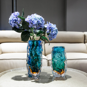 <span class=keywords><strong>Vase</strong></span> à fleurs moderne personnalisé, ornements en cristal, bouteille élégante, <span class=keywords><strong>vase</strong></span> en verre de Murano pour fleurs, décoration intérieure - Product Image 4
