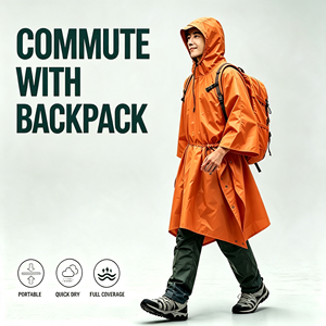 Impermeabile Multifunzionale Tre-in-Uno per Esterni, Riutilizzabile e Leggero, per Tenda/Escursionismo/Alpinismo/Campeggio, Compatto - Product Image 2