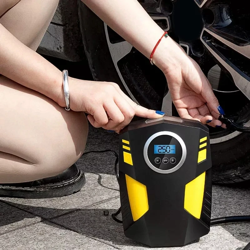 Car air pump digital car portable car tyre inflator electric 12v air pump car