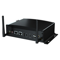 Ordinateur industriel sans ventilateur VENOEN Intel Core I7/i5/i3, double ports DB9 RS232/485/422, 2xDDR4 RAM (Max 64 Go), SSD M.2/NVME, disque dur 2,5''