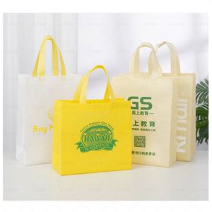 Custom Printed Logo Reusable Tote Shopping <b>Bag</b> Recycled Eco-Friendly Grocery Cloth Non Woven Tote <b>Bag</b> - Product Image 4