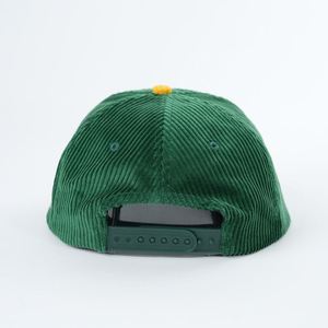 Casquettes Snapback à 5 panneaux non structurées personnalisées pour hommes, en velours côtelé bicolore - Product Image 6