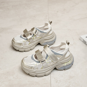 Chaussures de sport rétro robustes pour femmes, chaussures de sport décontractées de créateur, chaussures vintage, chaussures de course multifonctionnelles à semelle épaisse et tendance, personnalisables - Product Image 2