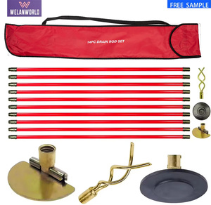 Juego <span class=keywords><strong>de</strong></span> 14 piezas <span class=keywords><strong>profesional</strong></span> <span class=keywords><strong>de</strong></span> 9m para desatascar desagües, con <span class=keywords><strong>desatascador</strong></span> <span class=keywords><strong>de</strong></span> alta resistencia, gusano <span class=keywords><strong>desatascador</strong></span> y raspador, y estuche <span class=keywords><strong>de</strong></span> transporte - Product Image 1