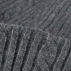 Bonnet d'hiver en laine tricoté double couche, chaud et épais, neutre, pour l'extérieur - Product Image 3