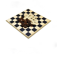 Benutzer definierte Holz Schachbrett 25x25 cm Checkers Spiel Set Aufkleber Craft Brettspiel