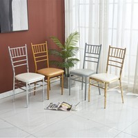 Chaises Chiavari Quick Stack Gold, style Farmhouse, pour événements commerciaux, réceptions de mariage, galas, chaise de mariage Chiavari gris brossé