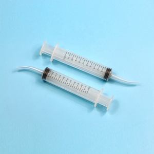 Aguja curva precurvada desechable de 12 ml para uso dental, <span class=keywords><strong>jeringa</strong></span> utilitaria curva - Product Image 3
