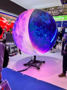 Lionled trong nhà muti-chức năng không đều đường cong tròn bóng video hình cầu Màn hình hiển thị LED cho triển lãm công nghệ - Product Image 2