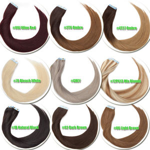 Bán Buôn Bất Clip Ins Tóc Con Người 100% Remy Tóc Trinh Nữ Nguyên Liệu PU Tự Nhiên Dài Thẳng Vô Hình Liền Mạch Clip Trong Phần Mở Rộng Tóc - Product Image 6