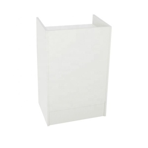Caja Registradora de madera ligera directa de fábrica y muebles de mostrador de vidrio luz LED tienda minorista escaparate de exhibición de esquina - Product Image 5