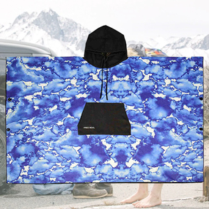 Imprimé <span class=keywords><strong>personnalisé</strong></span> adulte ou bébé enfants <span class=keywords><strong>Poncho</strong></span> à capuche Surf plage couverture à glissière <span class=keywords><strong>bain</strong></span> et plage serviette à langer pour l'été - Product Image 1