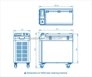 Máquina de Eliminación de Óxido Láser Portátil Pratt Nueva Actualización Pulse para <span class=keywords><strong>Limpieza</strong></span> de Metales en Fábrica, para Óxido en Metal, 100w 200w 300w 500W 1000W - Product Image 4