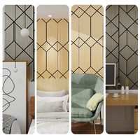 Panneaux muraux 3D légers au design unique, en placage de bois, insonorisants, pour salon, chambre et couloir