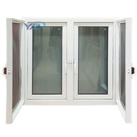 Fenêtres et Portes YIDA anti-ouragan à battants, moustiquaires magnétiques, en PVC, UPVC, vinyle, à châssis ouvrant et coulissant