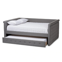 Meubles de chambre à coucher modernes et luxueux, lit en bois king size, lit de jour double rembourré, canapé-lit, cadre de lit queen size
