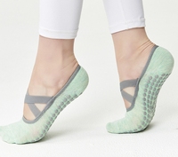 Chaussettes de sport Pilates personnalisées avec logo pour femmes, coupe basse, antidérapantes, tricotées, pour le yoga et le fitness - pour la saison d'automne