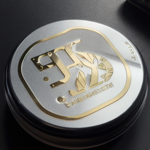 <span class=keywords><strong>Film</strong></span> adhésif personnalisable avec logo imprimé par estampage à chaud, étiquette en verre cristal et métal détachable pour l'emballage - Product Image 1