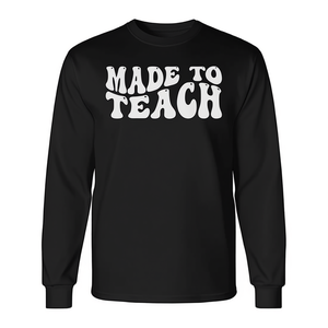 Maglietta a maniche lunghe Made To Teach Teacher - Product Image 2