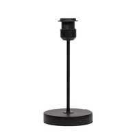 Base de lampe de table en métal noir peint, style vis, support E27, pour lampe en fer forgé DIY, garantie 2 ans