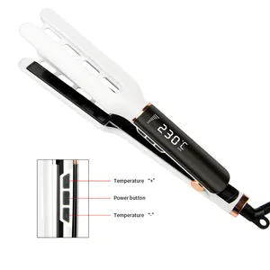 Hair Styling Tool Private Label Flat Iron Professional Ceramic Salon Wide Plate Hair Straightener