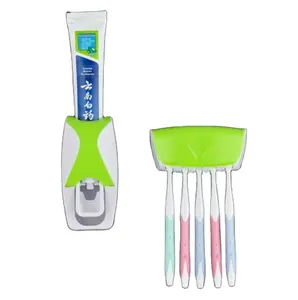 Оптовая Продажа с фабрики, семейный настенный автоматический пластиковый держатель для зубных щеток, настенный дозатор зубной пасты