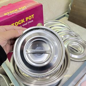 5 adet pişirme mutfak eşyası Set tayland pot set paslanmaz çelik tencere isıtmalı gıda kapları kapaklı - Product Image 4