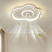 Ventilateur de plafond intelligent LED Nordic 360. Ventilateur de plafond avec lumière, télécommande, intensité réglable, pour chambre à coucher, salon, maison