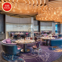 Ensembles de chaises et de tables de restaurant en bois modernes personnalisés pour usage commercial dans les écoles et les hôtels