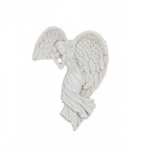 Redemption Thiên Thần Cửa Khung Trang Trí Đánh Thức Nghệ Thuật Dân Gian Tôn Giáo Nhựa Mặt Dây Chuyền Treo Trang Trí Có Cánh Màu Đỏ Thiên Thần Với Khung - Product Image 5