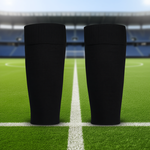 Protège-tibias de football D0100HPG74Y avec manchon de compression pour mollets, pour adultes, équipement de protection en spandex noir, toutes saisons - Product Image 2