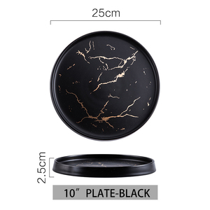 <span class=keywords><strong>Assiette</strong></span> <span class=keywords><strong>de</strong></span> présentation mariage design marbre <span class=keywords><strong>de</strong></span> luxe assiettes en porcelaine <span class=keywords><strong>blanche</strong></span> assiettes <span class=keywords><strong>de</strong></span> restaurant assiettes en grès noir vente en gros - Product Image 4