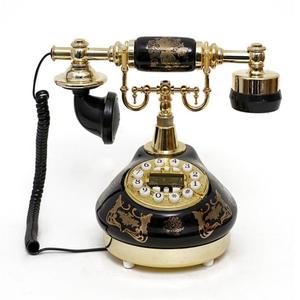 Botón de teléfono Retro Digital fijo antiguo, teléfono antiguo/manos libres/versión retroiluminada, teléfono de línea de identificación de llamadas - Product Image 1