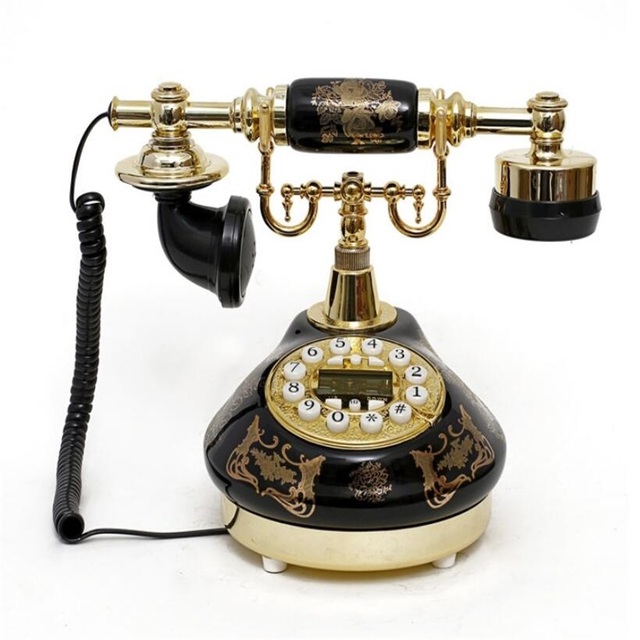 Antique Fixed Digital Retro Phone Button Dial Old Fashioned Telephone/Hands-free/backlit Version Caller ID Line Phone