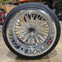 Jantes forgées 26x16 de style H, à fond profond, en alliage d'aluminium poli pour Ford F250 F350 GMC Sierra 8x170 8x180