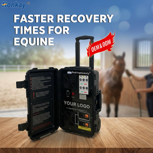 Appareil PEMF portable à double contrôle ODM/OEM pour chevaux, favorisant la circulation, dispositif de bien-être et de récupération pour écuries. - Product Image 1