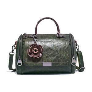 Bolso de hombro para mujer con colgante de flor, bolsos Boston para mujer, bolsos cruzados - Product Image 4