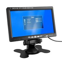 Moniteur LCD double canal haute résolution 7 pouces pour caméra de recul HD VGA, aide au stationnement pour camions, bus et flottes commerciales