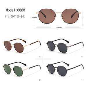 Unisex <b>Round</b> <b>Sunglasses</b> Full Rim Black <b>Frame</b> UV400 Protection Retro Style Adult Sun Protection - Product Image 3