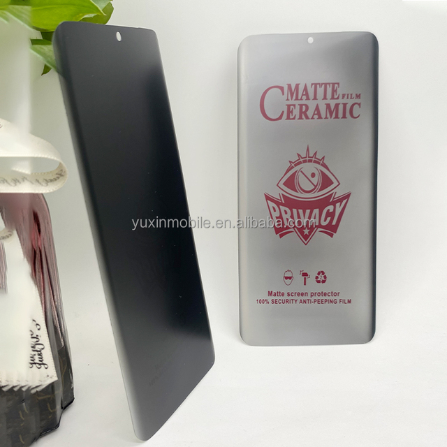Anti Spy Ceramic Film Tempered Glass Privacy Screen Protector for Samsung S23 ULTRA /S21PLUS/S10 5G Screen Protector