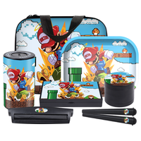 Cadeau de noël 6 pièces ensemble de fumer avec sacs en PU emballage Manuel Cigarette Machine plateau roulant broyeur personnalisé Kit de fumer